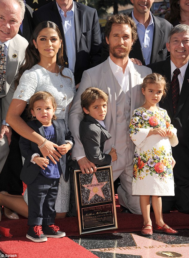 Matthew McConaughey Family Hollywood Walk of Fame
