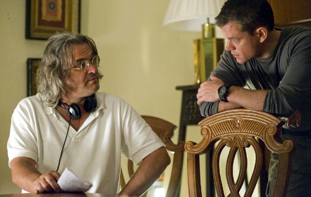 Director Paul Greengrass & Matt Damon aka Jason Bourne on set