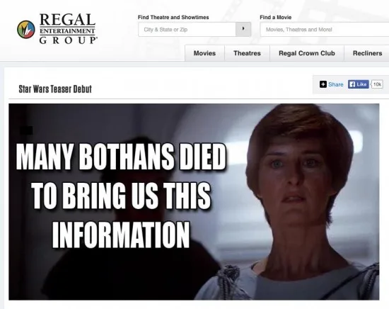 Regal Entertainment Grouo Bothans