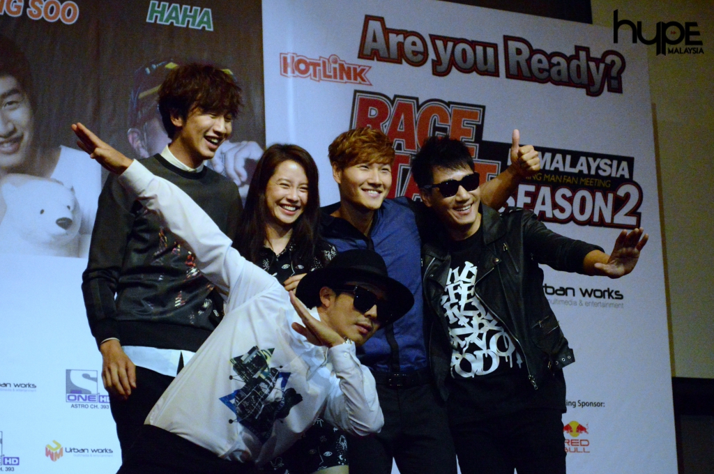 Running Man cast at Press Conference for Hotlink Race Start Season 2 in Malaysia