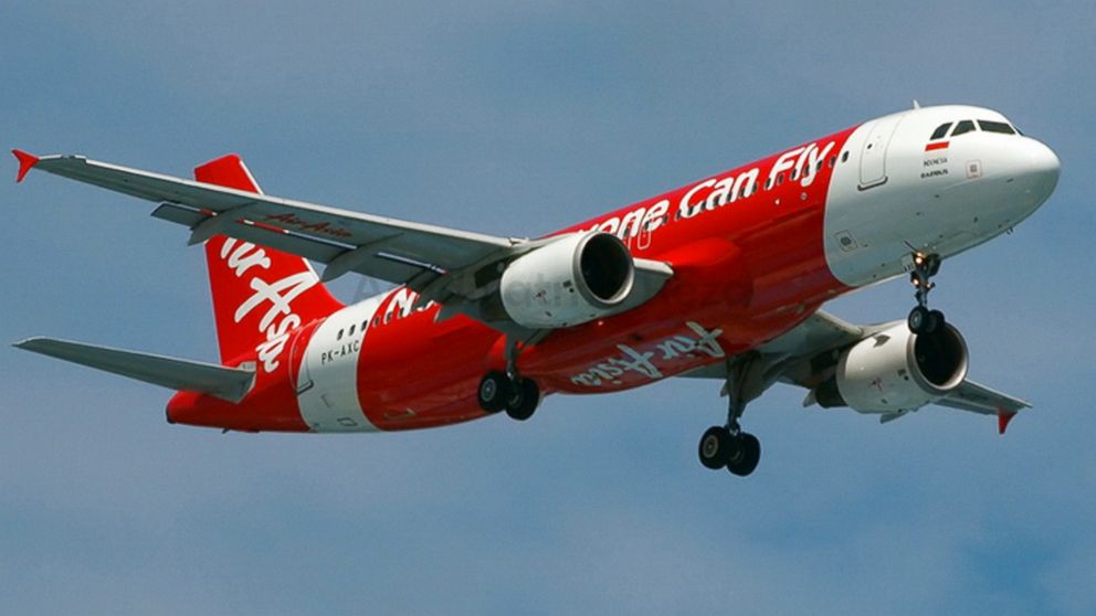 This photograph from April 2014 shows Indonesia AirAsia’s Airbus A320-200 PK-AXC in the air near Jakarta Soekarno–Hatta International Airport.