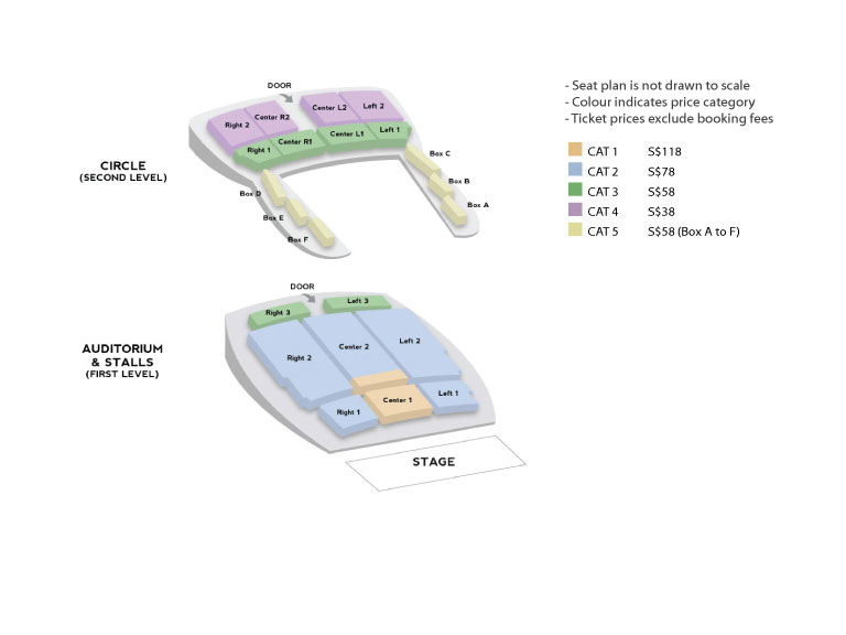Jayesslee Asia Tour 2015 Singapore Ticketing Seating Plan