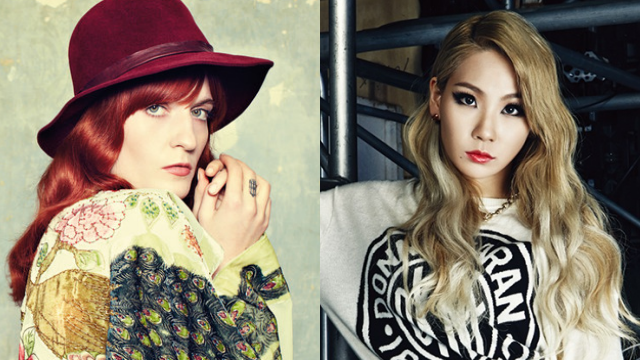 Florence Welch of Florence + TheMachine & 2NE1 CL