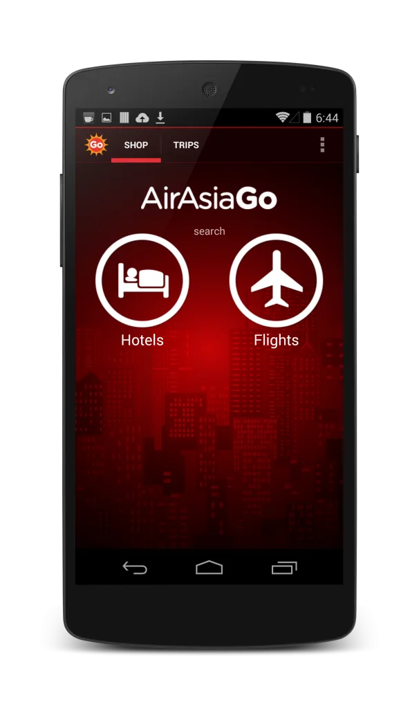 AirAsiaGo Mobile App - view the latest hotel and flight deals easily