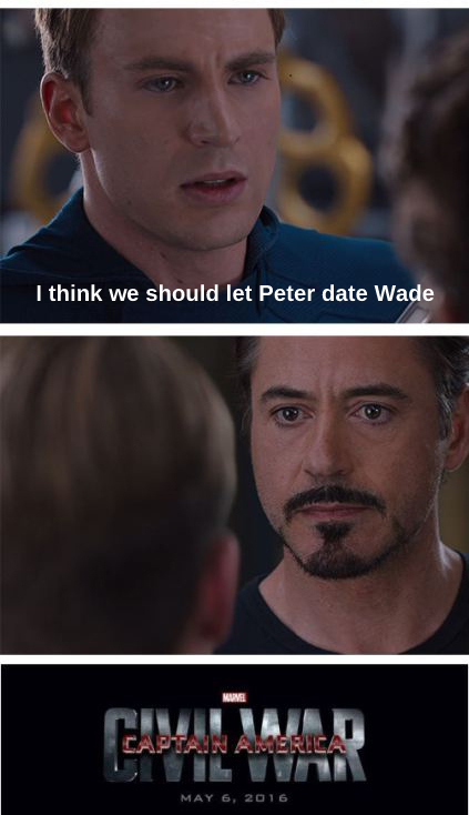 Civil War Meme - Deadpool