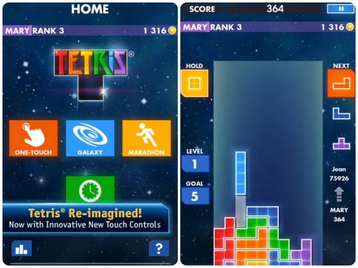 Tetris For Smartphone