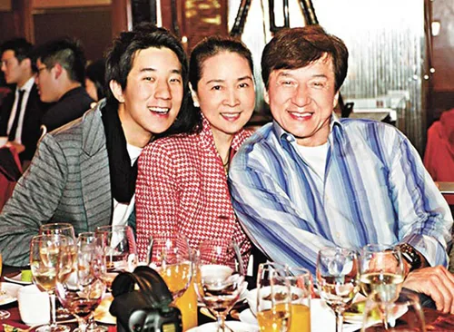 Jaycee Chan, Joan Lin, & Dato' Jackie Chan in 2012 (Source: www.martialartsmoviejunkie.com)