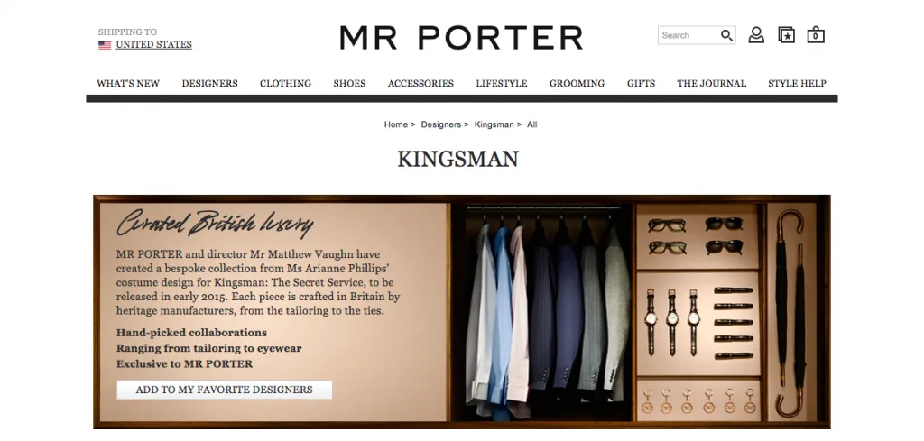 Mr Porter Kingsman