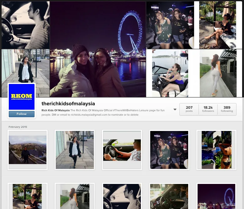 Source: http://instagram.com/therichkidsofmalaysia/