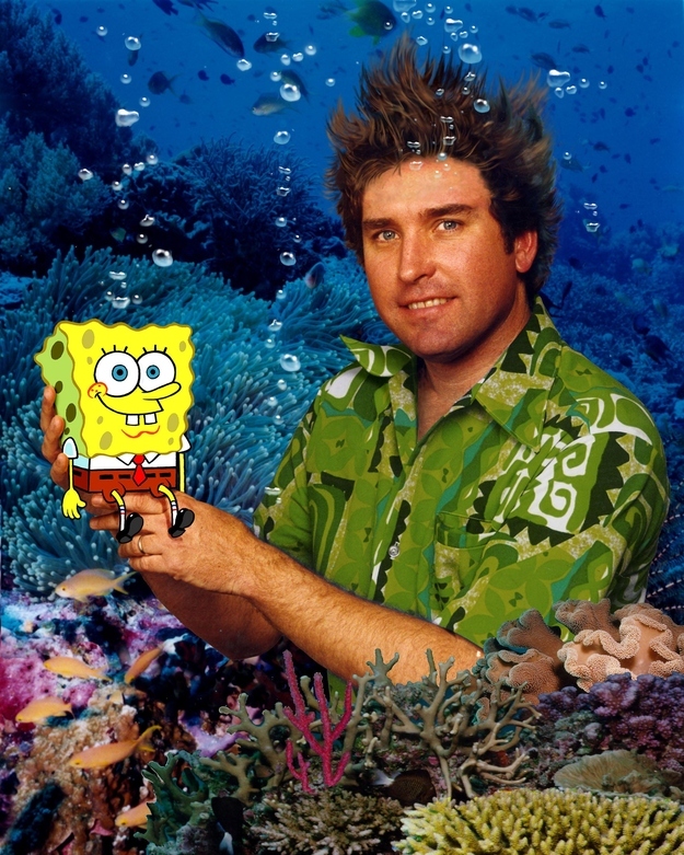 Stephen Hillenburg & SpongeBob SquarePants (Source: Wikipedia)