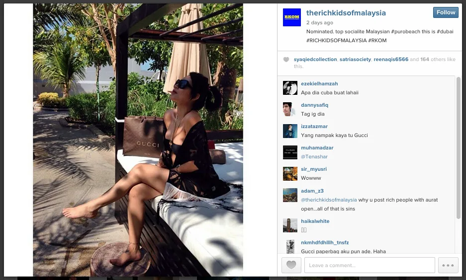 Source: http://instagram.com/therichkidsofmalaysia/