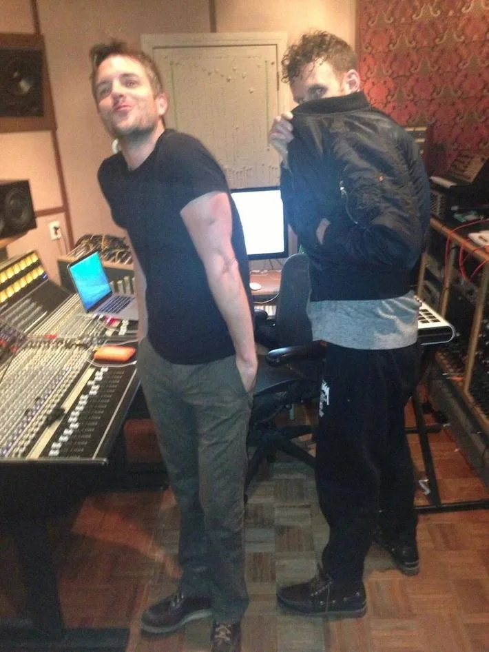 Ariel Rechtshaid & Brandon Flowers (Source: wonderingsound)