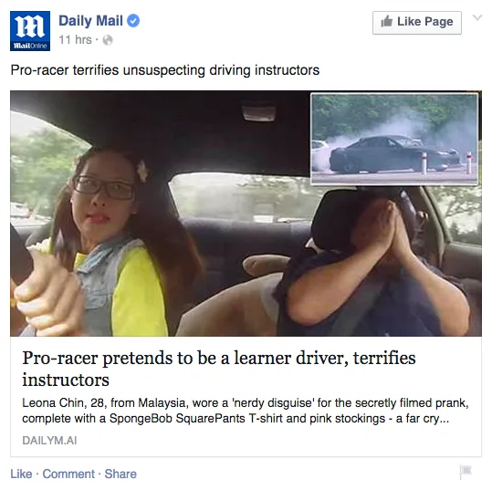 SOURCE: Daily Mail's official Facebook page