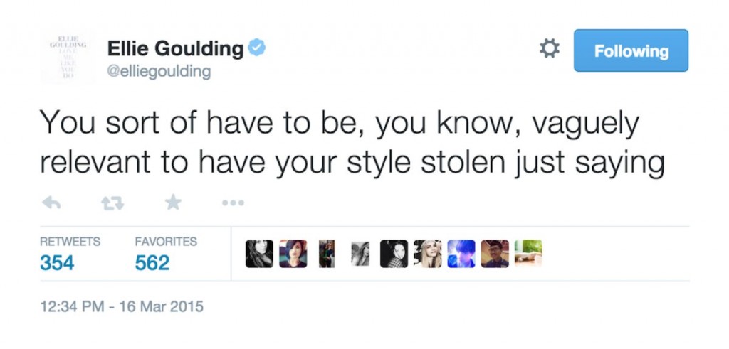 Ellie Goulding Tweets About Natalia Kills