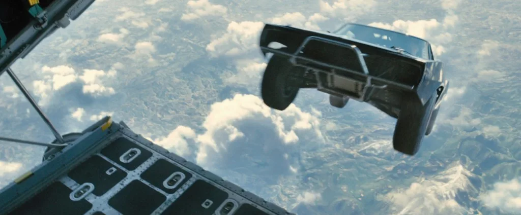 Furious 7 Car Skydiving