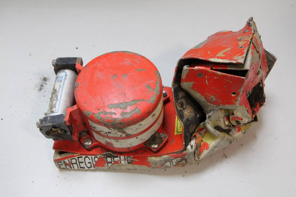 The voice data recorder of the Germanwings jetliner that crashed in the French Alps (Source: WSJ)