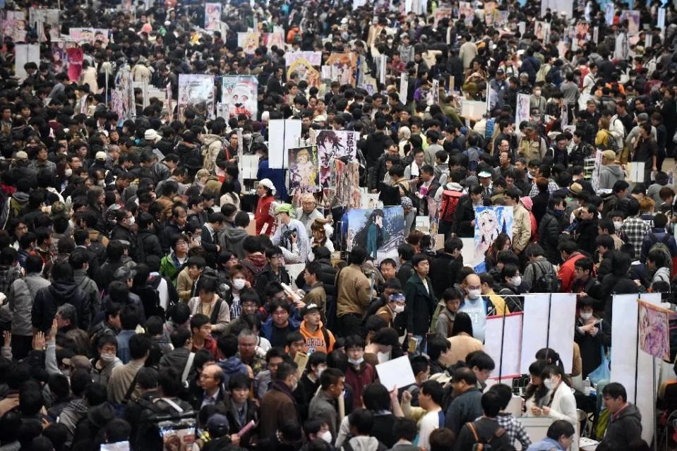 Visitors attend the Otaku Summit in Chiba, suburb of Tokyo, on 28th March 2015 (AFP Photo/Toru Yamanaka)