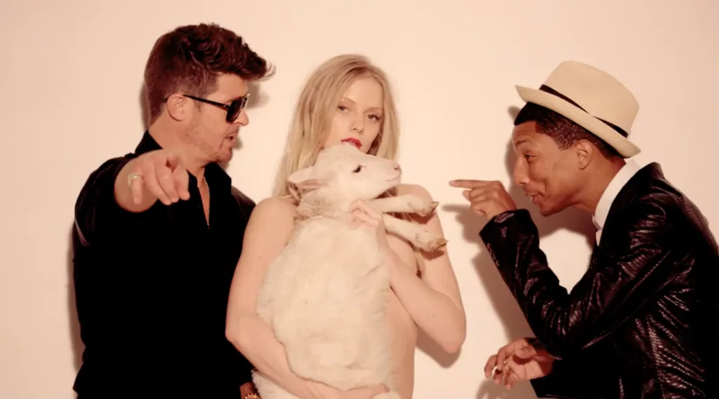 Robin Thicke Pharrell Williams Blurred Lines