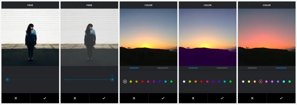 Instagram Fade Color Tools