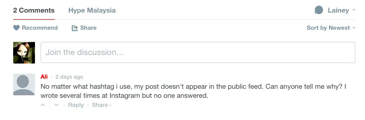 Instagram Hashtags Problem