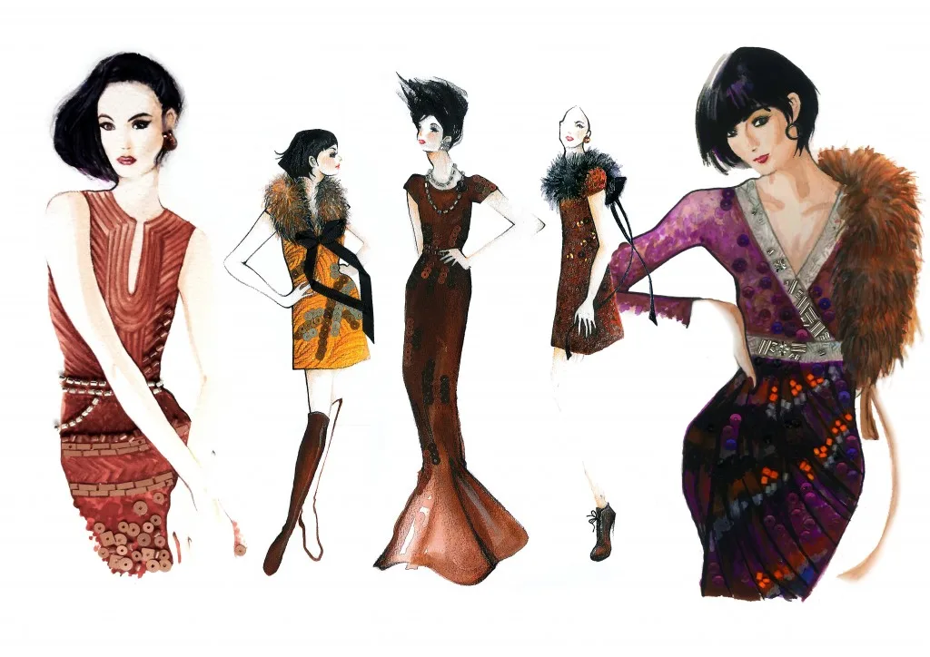 Magnum Signature hand beaded dresses