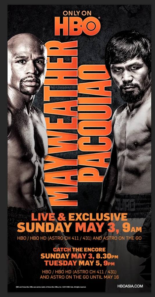 Pacquiao Mayweather Live on HBO