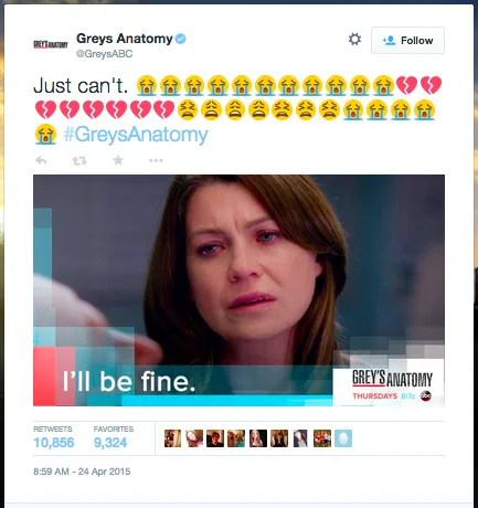 Source: twitter.com/GreysABC