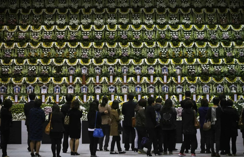 A memorial set up in Ansan in memory of the students who perished in the Sewol tragedy (Source: http://www.todayonline.com/)