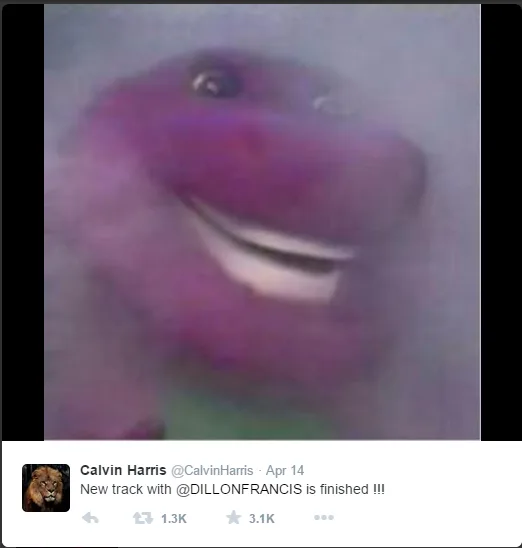 Source: Calvin Harris -Twiiter