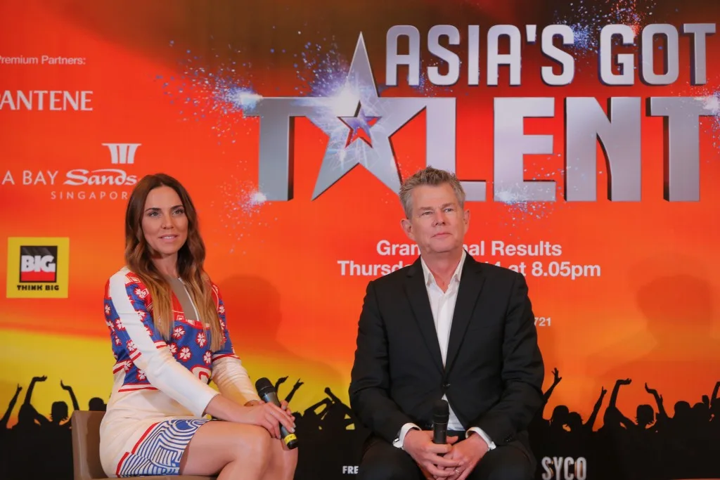(L-R) Asia's Got Talent judges, Melanie C. and David Foster (3)