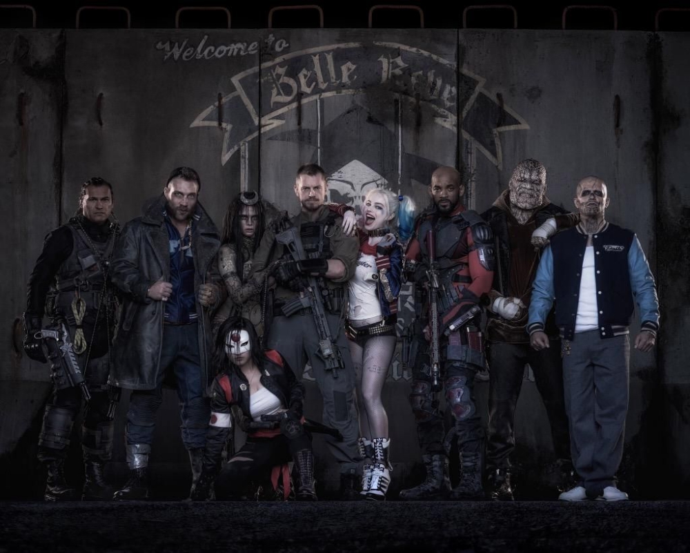 Suicide Squad Cast in Costume