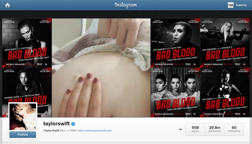 Source: instagram.com/taylorswift/