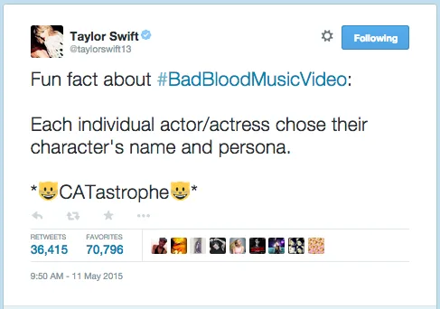 Source: Taylor Swift's Twitter