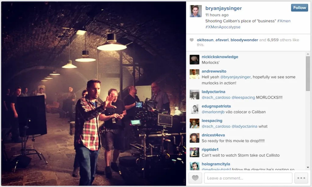 Source: Bryan Singer's Instagram