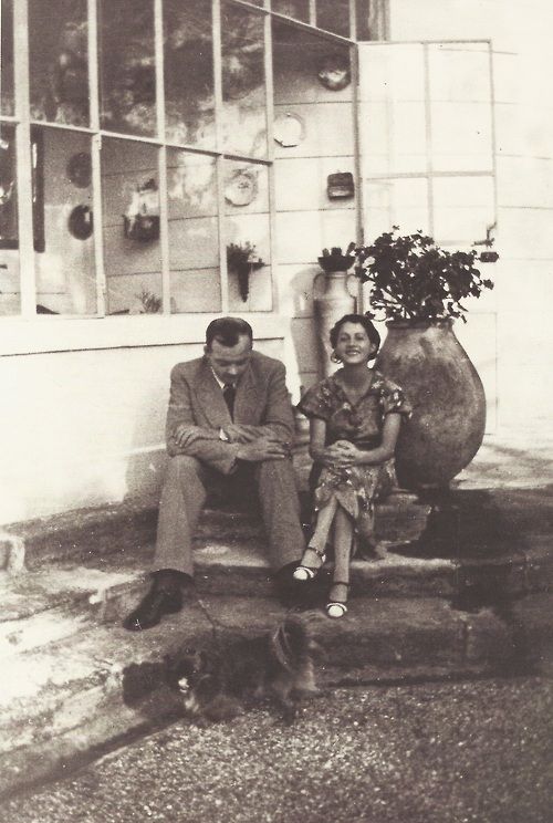 Antoine de Saint Exupéry and his wife Consuelo at la Villa Mirador, 1931