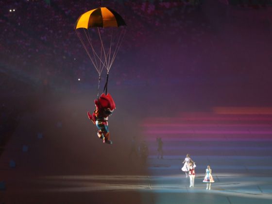 28th SEA Games' mascot Nila at the SEA Games Opening Ceremony rehearsal (Source: todayonline)