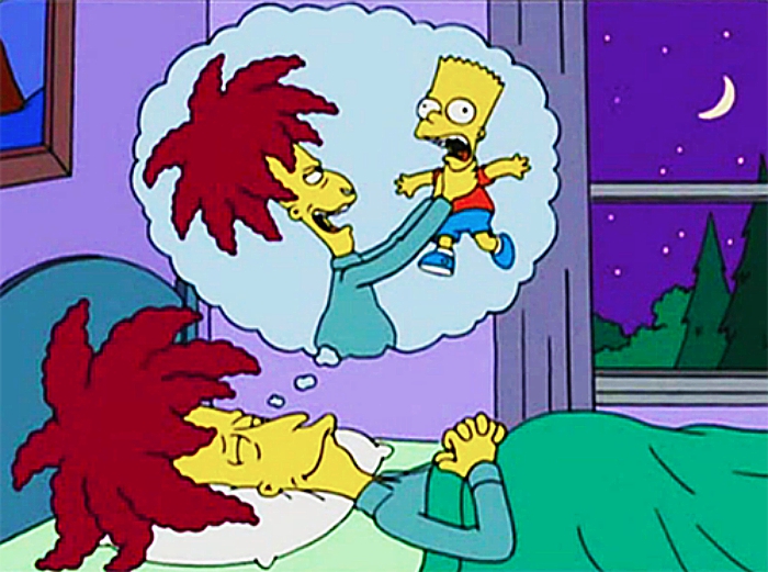 Sideshow Bob and Bart Simpson