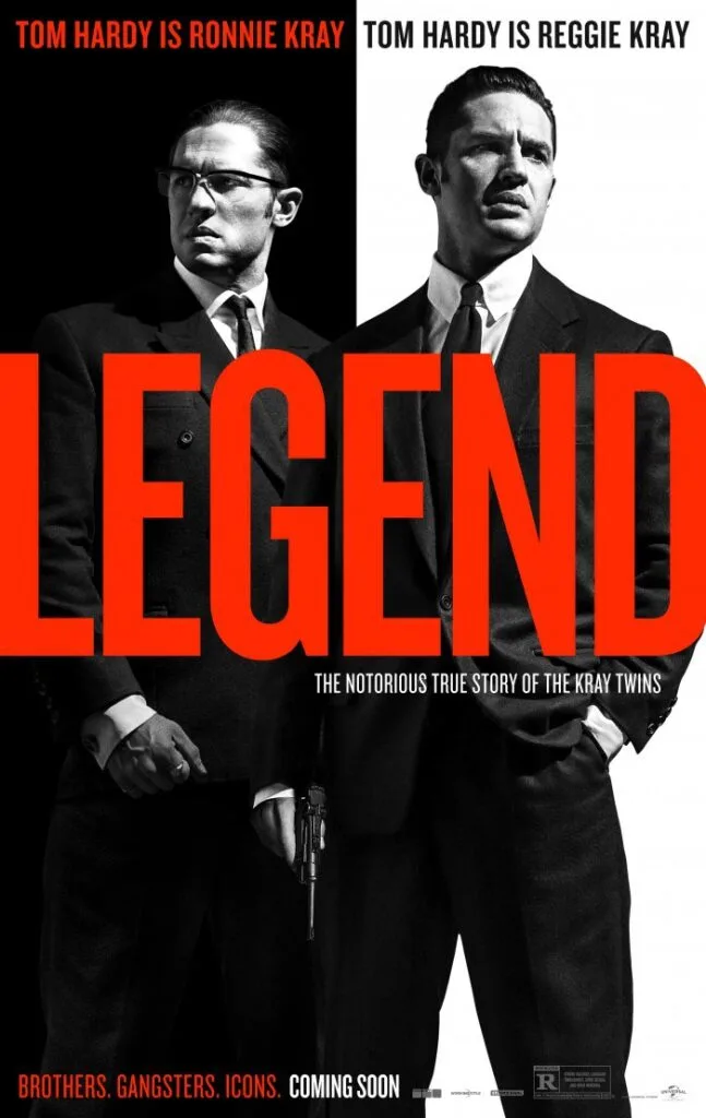 Tom Hardy as Kray Twins in Legend