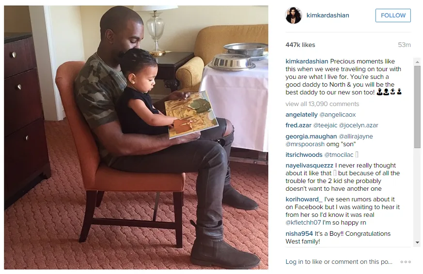 Source: Kim Kadarshian West's Official Instagram