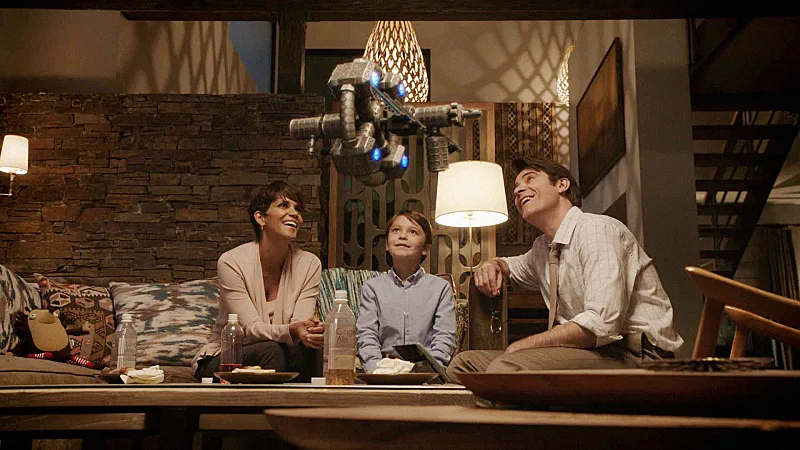 "Pilot -- Re-entry" " -- EXTANT: CBS's new summer series EXTANT is a mystery thriller starring Academy Award-winner Halle Berry as --ÃÂMolly Woods,--àa female astronaut trying to reconnect with her family after returning from a year in outer space. Her mystifying experiences in space lead to events that will ultimately change the course of human history. EXTANT premieres Wednesday, July 9 (9:00-10:00 PM, ET/PT). Also pictured (right) Goran Visnjic as John Woods and (center) Pierce Gagnon as Ethan Woods Photo: Best Possible Screen Grab/CBS ÃÂé2014 CBS Broadcasting, Inc. All Rights Reserved