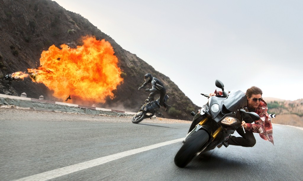 Tom Cruise plays Ethan Hunt in Mission: Impossible Rogue Nation from Paramount Pictures