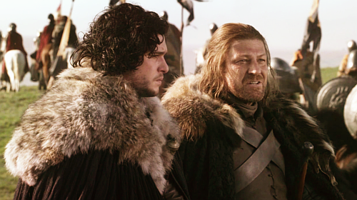 Ned Stark and Jon Snow