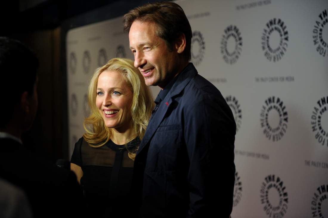 NEW YORK, NY - OCTOBER 12:  (L-R) Gillian Anderson and David Duchovny attend The Truth Is Here: David Duchovny And Gillian Anderson On "The X-Files" at The Paley Center for Media on October 12, 2013 in New York City.  (Photo by Rommel Demano/WireImage)