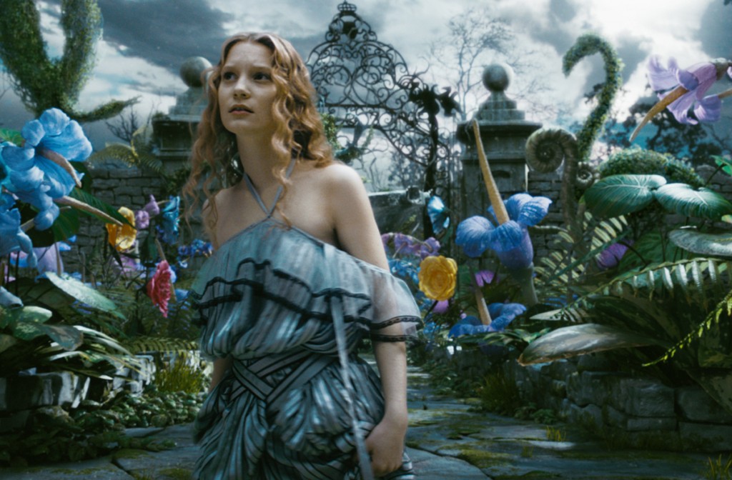 ALICE IN WONDERLAND Mia Wasikowska stars as Alice in Walt Disney PicturesÕ epic 3D fantasy adventure ALICE IN WONDERLAND. A 19-year-old Alice returns to the whimsical world she first encountered as a young girl, reuniting with her childhood friends: the White Rabbit, Tweedledee and Tweedledum, the Dormouse, the Caterpillar, the Cheshire Cat, and of course, the Mad Hatter. In theaters nationwide on March 5, 2010. © Disney Enterprises, Inc. All rights reserved.