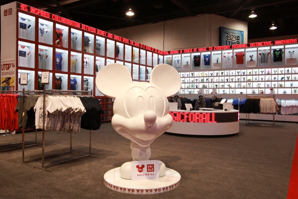 Unveiling the initial products in the UNIQLO MAGIC FOR ALL collection at a pop-up store