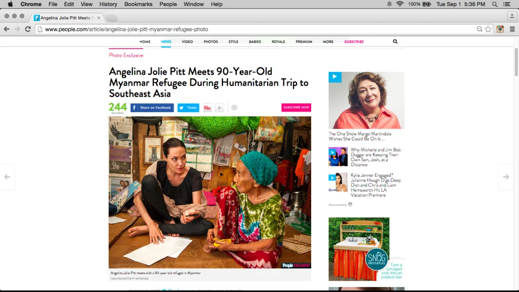 Angelina Jolie Myanmar