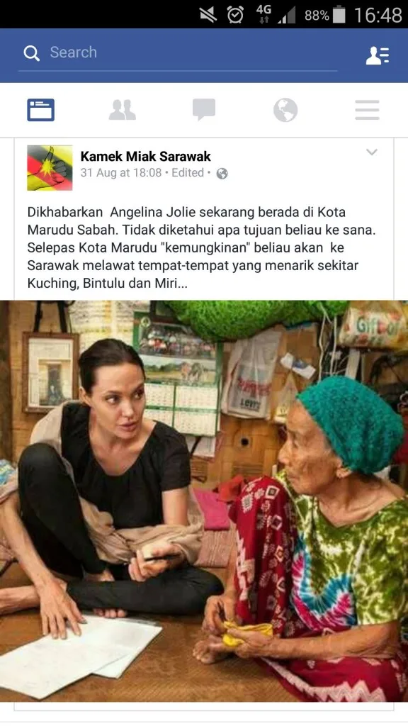 Angelina Jolie Sabah