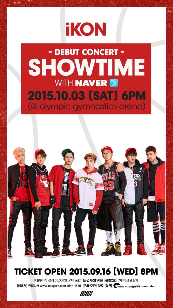 iKON Debut Concert Showtime 3rd October