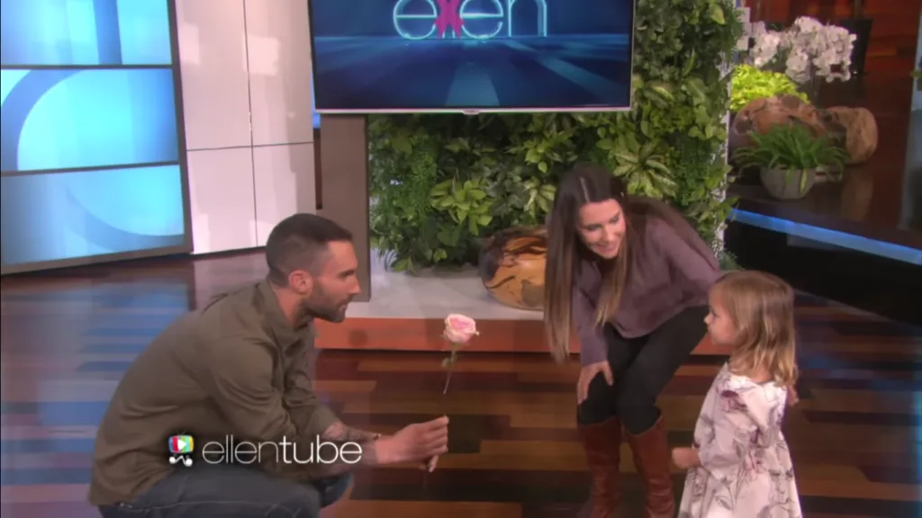 Adam Levine & Mia The Ellen Show
