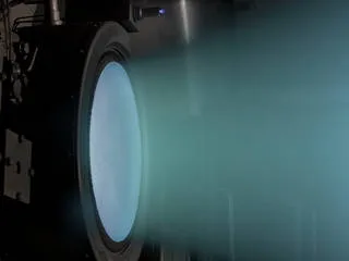 While the Dawn spacecraft is visiting the asteroids Vesta and Ceres, NASA Glenn has been developing the next generation of ion thrusters for future missions. NASA's Evolutionary Xenon Thruster (NEXT) Project has developed a 7-kilowatt ion thruster that can provide the capabilities needed in the future. (Source: NASA)